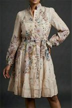 MEADOW MANDARIN  COLLAR DRESS