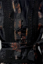 MIDNIGHT  BLOOM ORGANZA DRESS