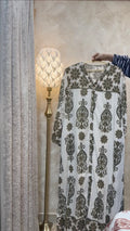 OLIVE KAFTAN DRESS
