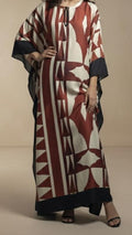 GEOMETRIC KAFTAN DRESS