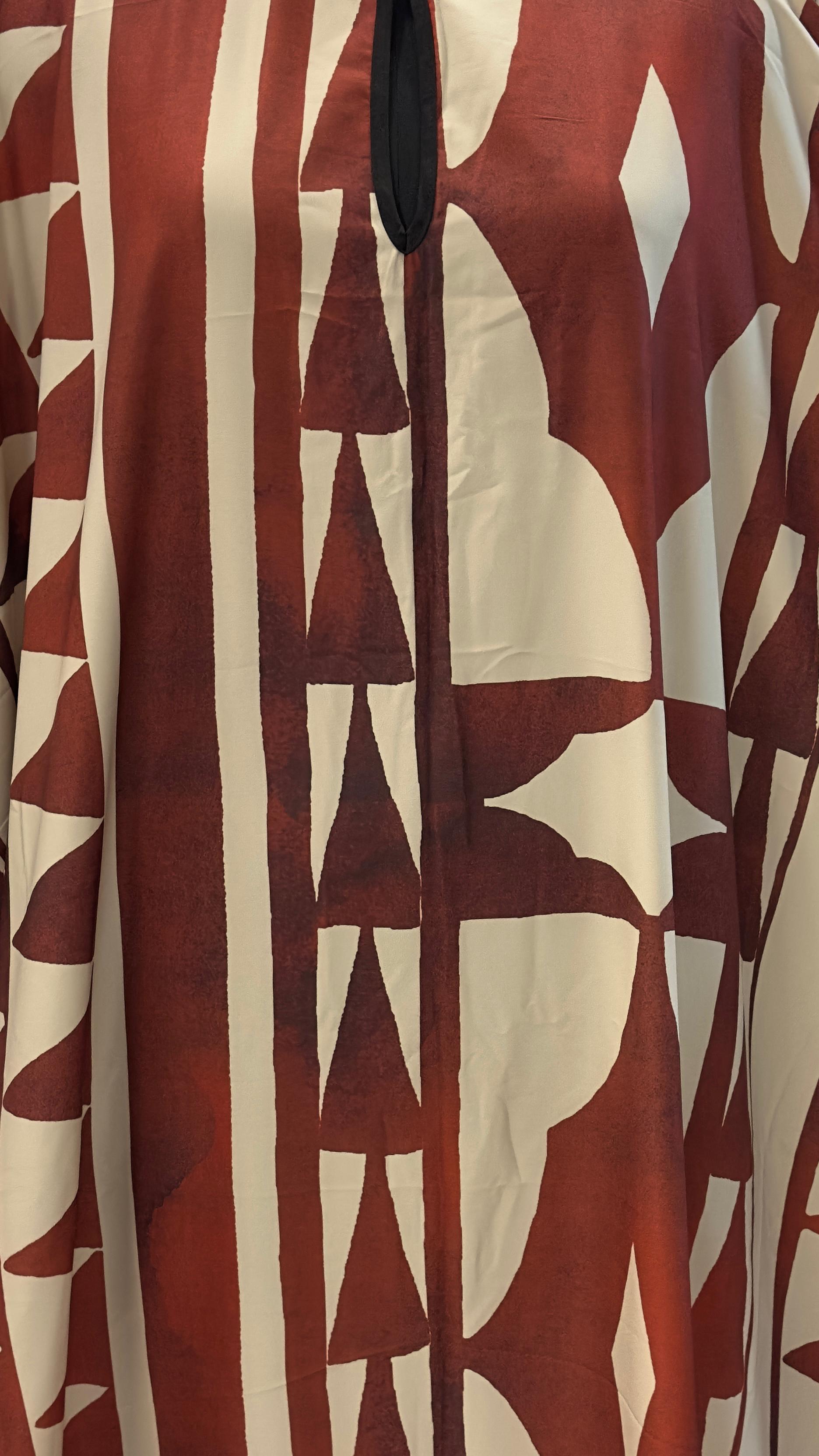 GEOMETRIC KAFTAN DRESS