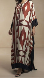 GEOMETRIC KAFTAN DRESS