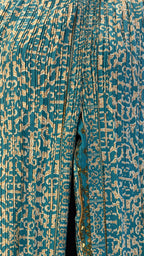 TEAL GOLD PRINT CO-ORD SET