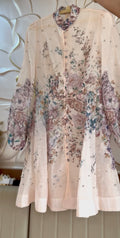 MEADOW MANDARIN  COLLAR DRESS