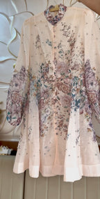 MEADOW MANDARIN  COLLAR DRESS