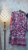 FLORAL FUSCHIA DRESS